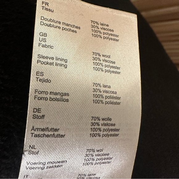 Maje Geola Long Double-Faced Wool Belted Long Coat size S - Picture 12 of 13